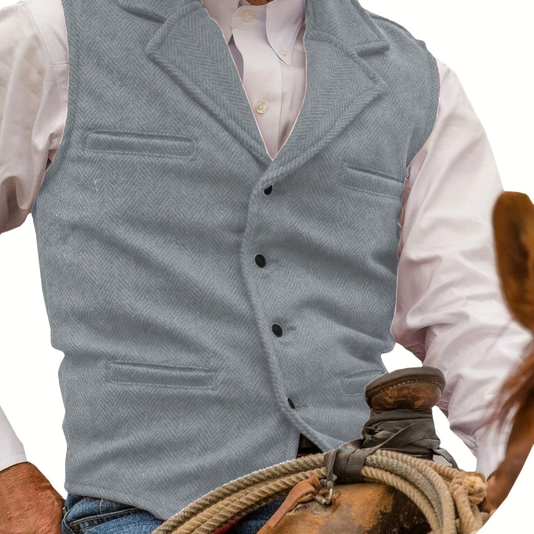 Colton | Heritage Herringbone Vest