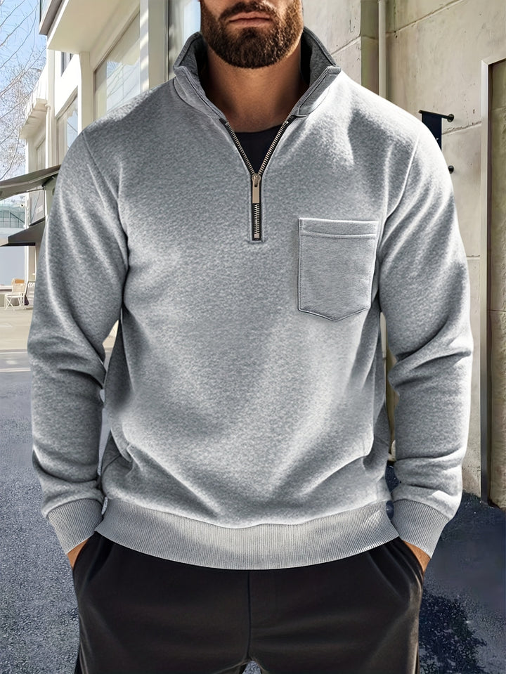 Calvin | Refined Half-Zip Pullover