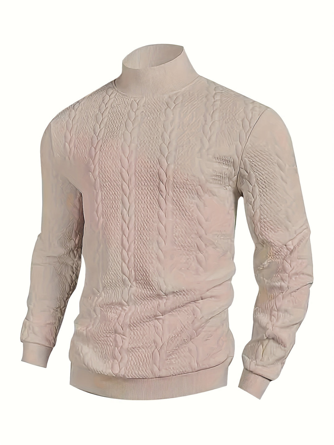Merritt | Textured High-Neck Sweatshirt