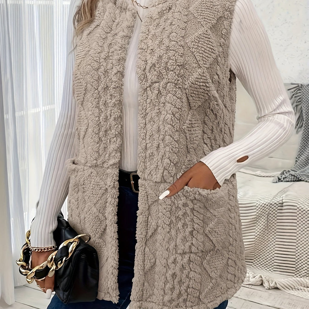 Brenna | Cozy Textured Sleeveless Vest
