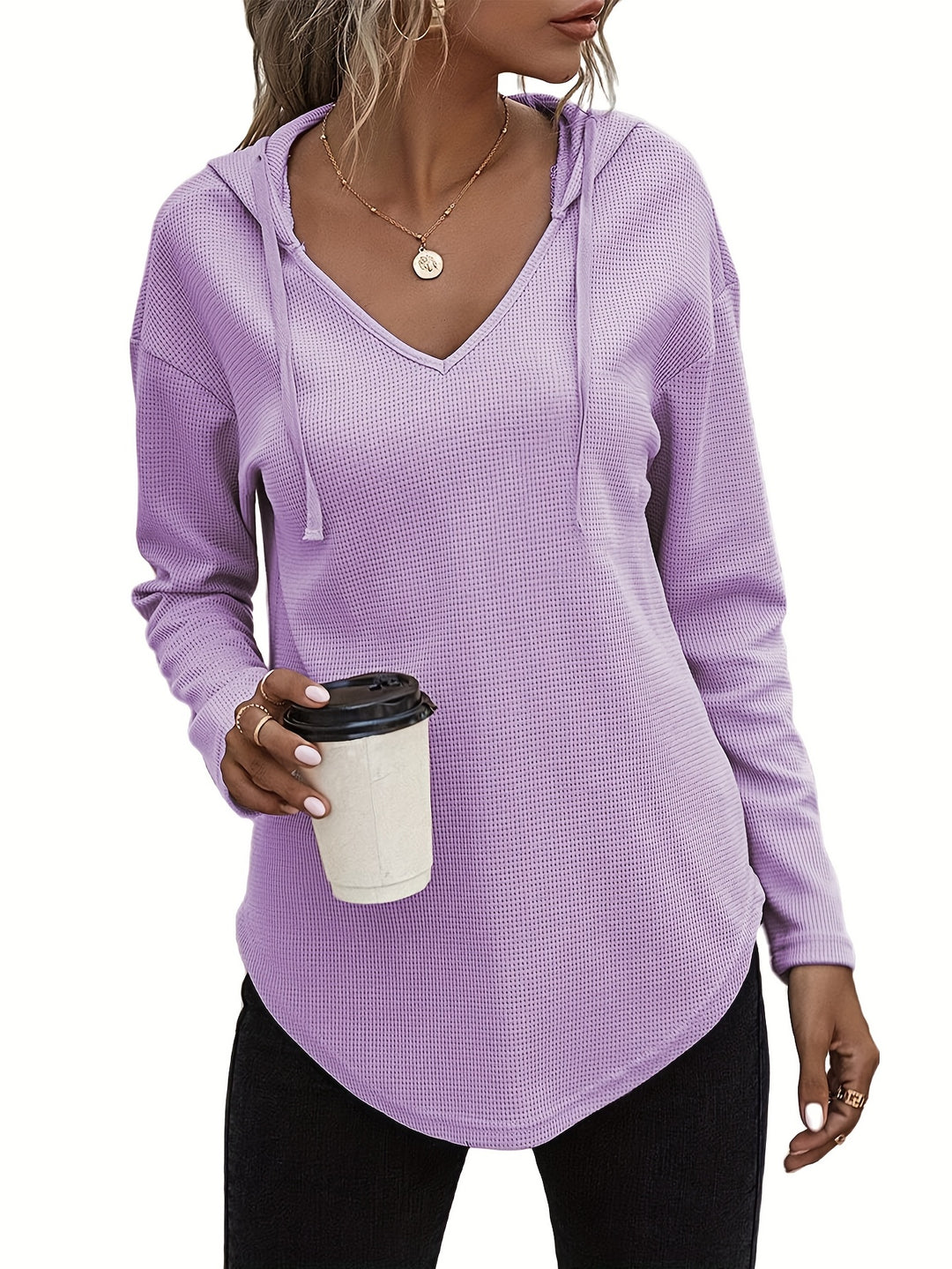 Kendra | Relaxed V-Neck Hoodie