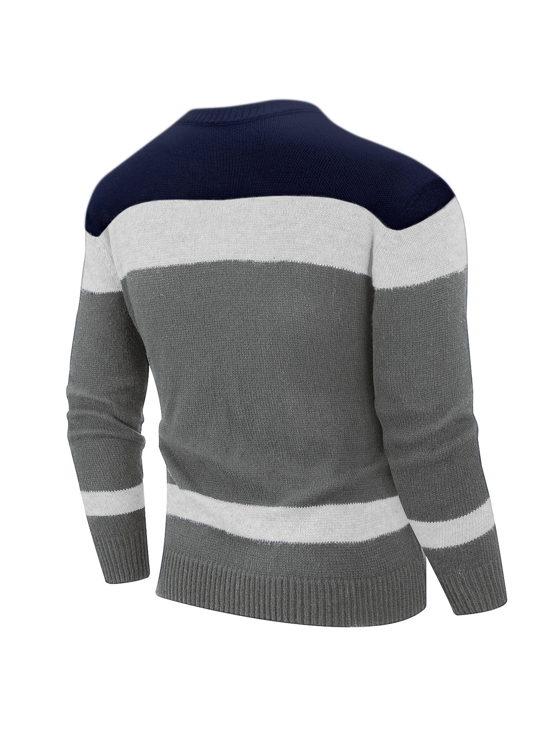 Ethan | Color Block Knit Sweater