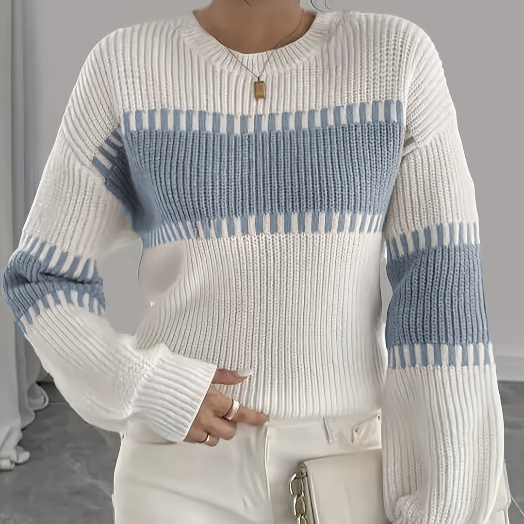 Adelaide | Colour-Block Striped Sweater