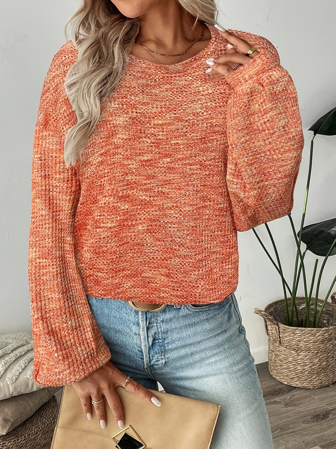 Katrina | Relaxed Waffle-Knit Sweater