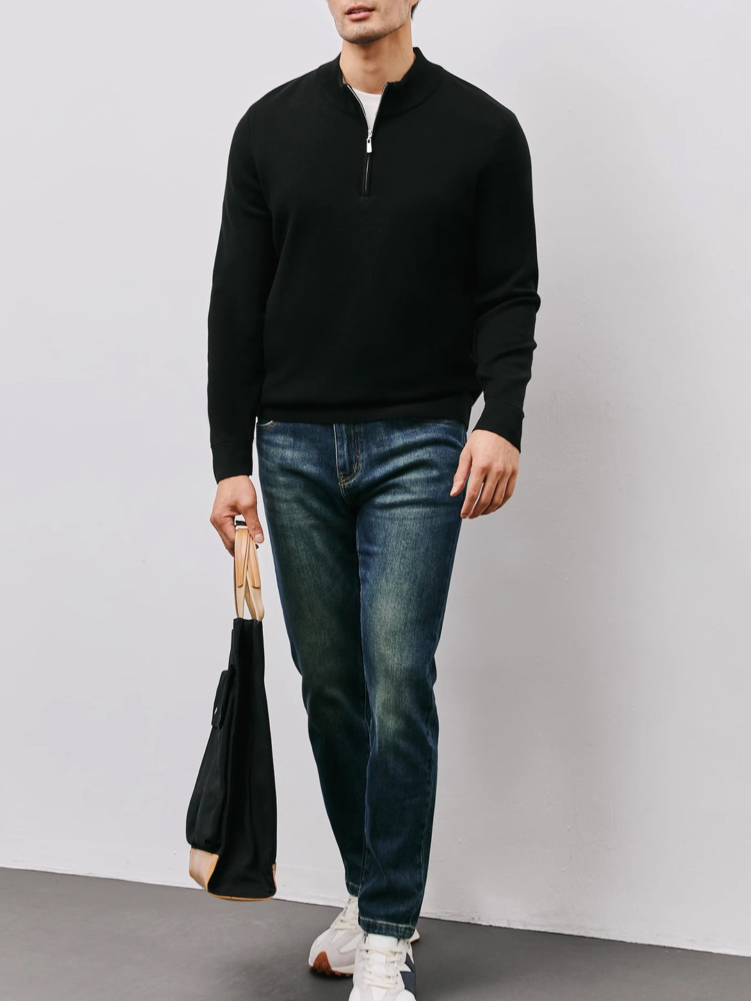 Nathaniel | Refined Quarter-Zip Sweater