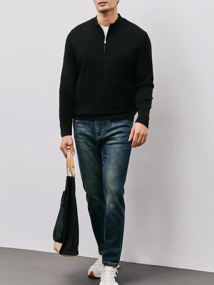 Nathaniel | Refined Quarter-Zip Sweater