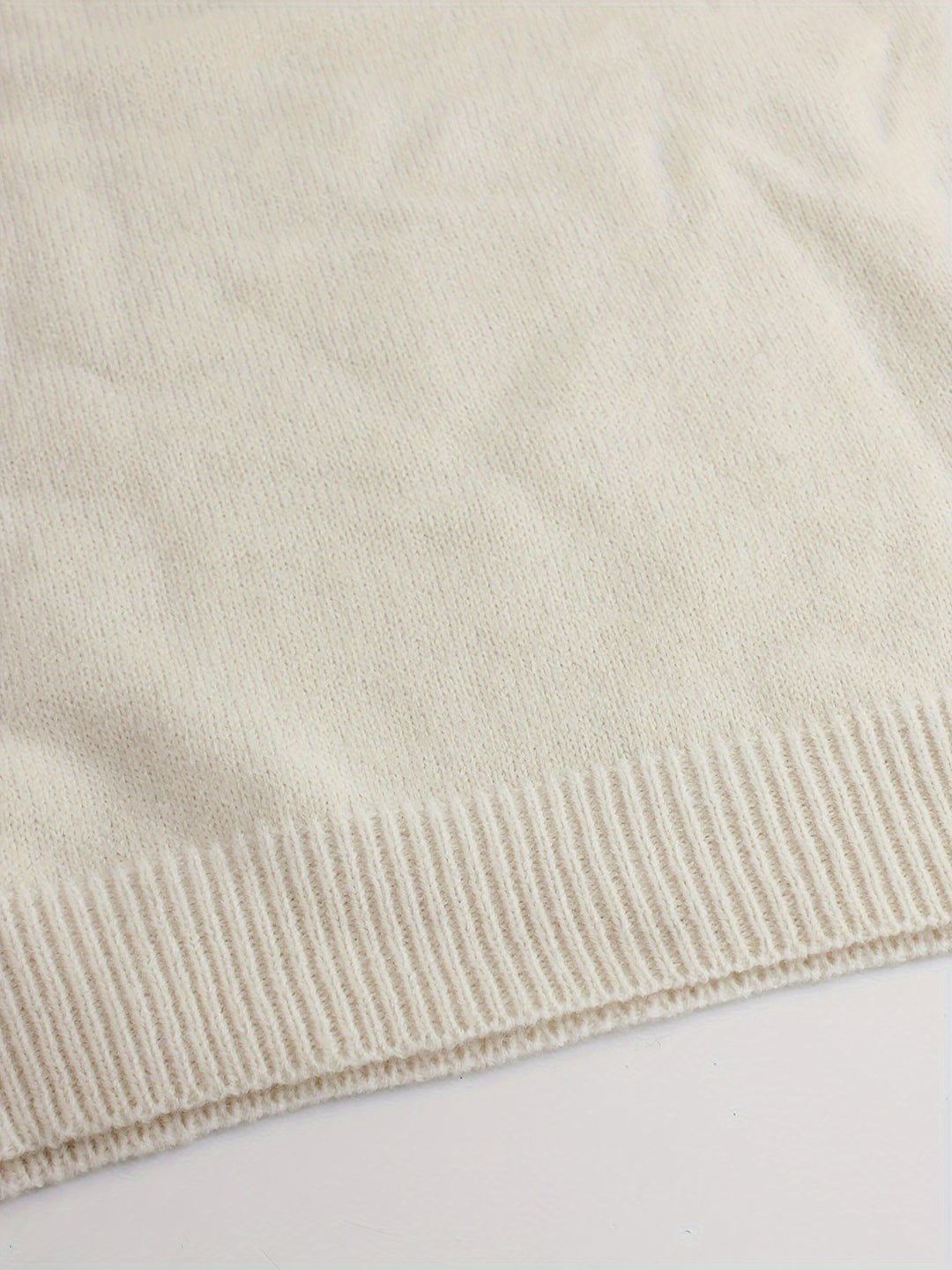 Lydia | Striped-Cuff Ribbed Sweater