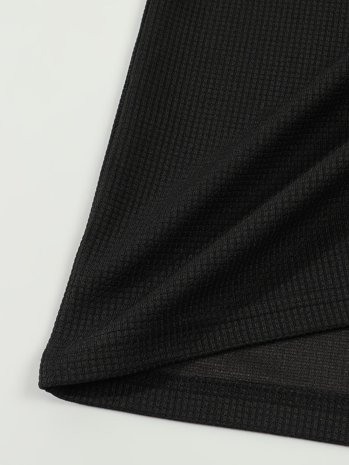 Jonathan | Textured Long Sleeve Henley Shirt