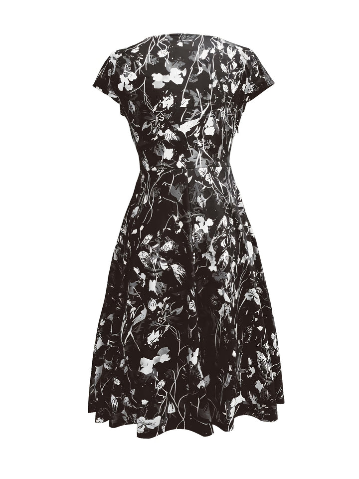 Katherine | Floral A-Line Pocket Dress