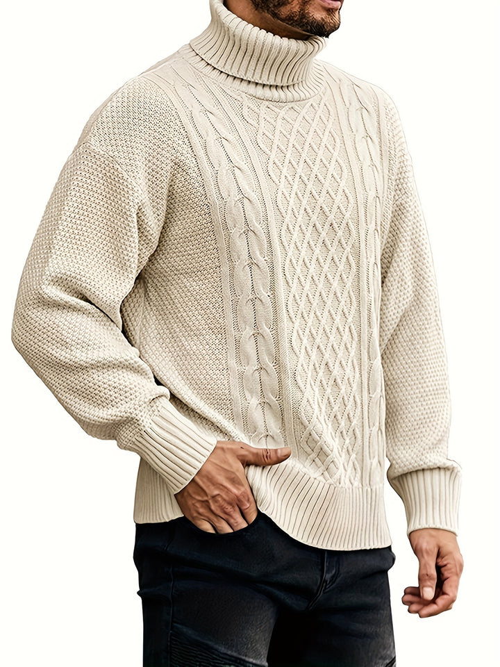 Ambrose | Classic Cable-Knit Turtleneck Sweater