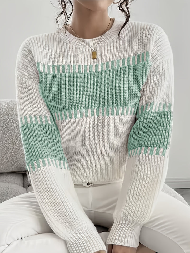Adelaide | Colour-Block Striped Sweater