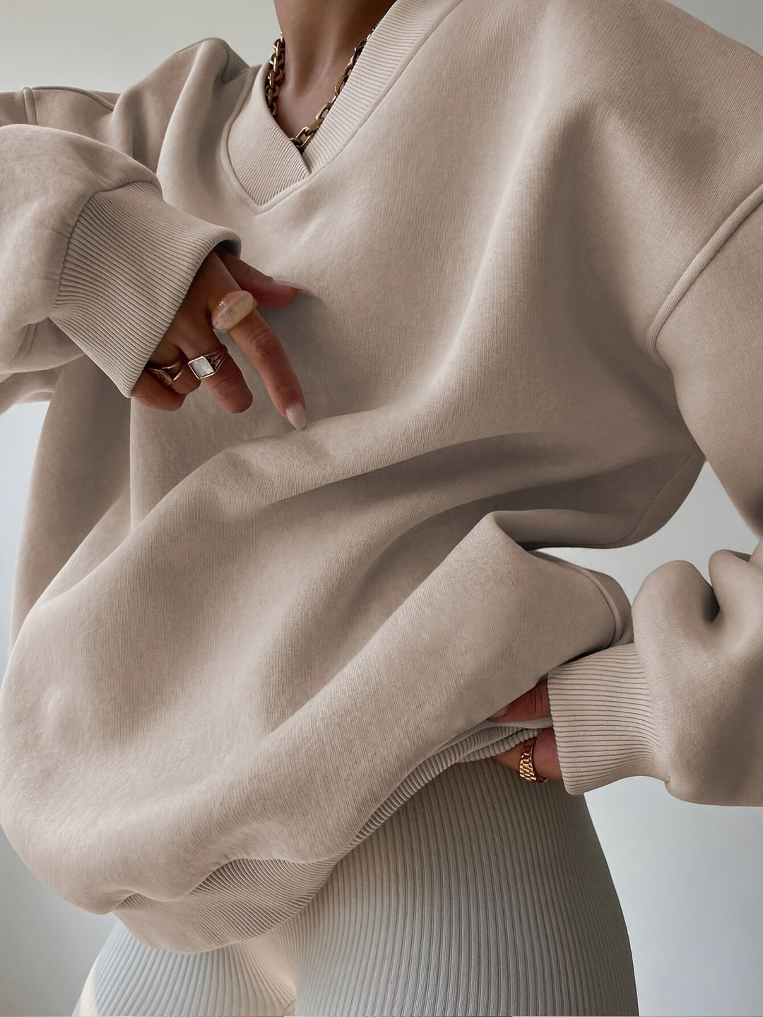 Hazel | Relaxed Half-Zip Sweatshirt