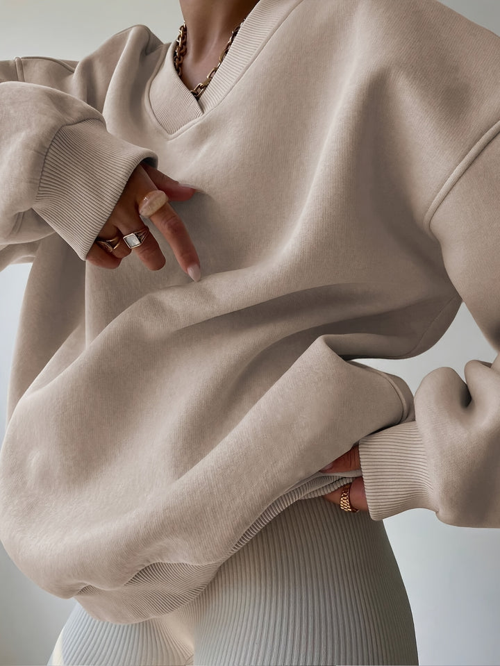 Hazel | Relaxed Half-Zip Sweatshirt