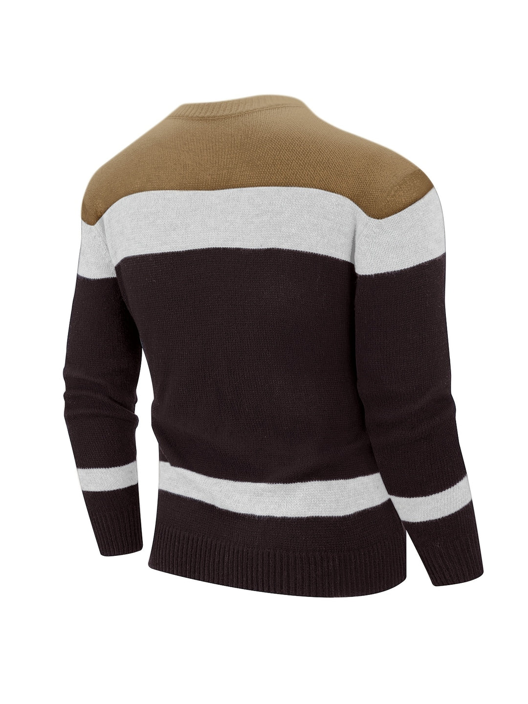 Ethan | Color Block Knit Sweater