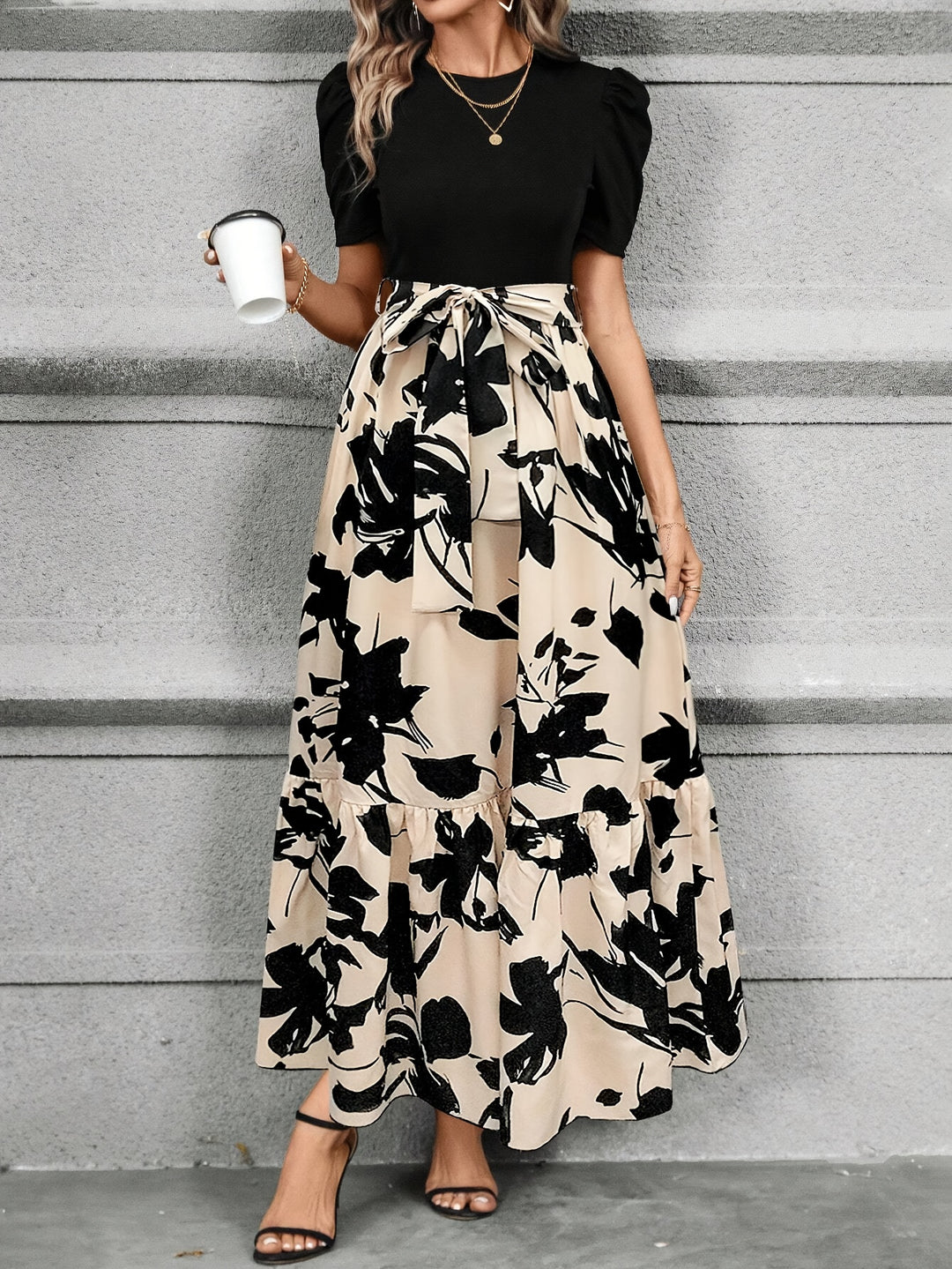 Helena | Printed Tiered Maxi Dress