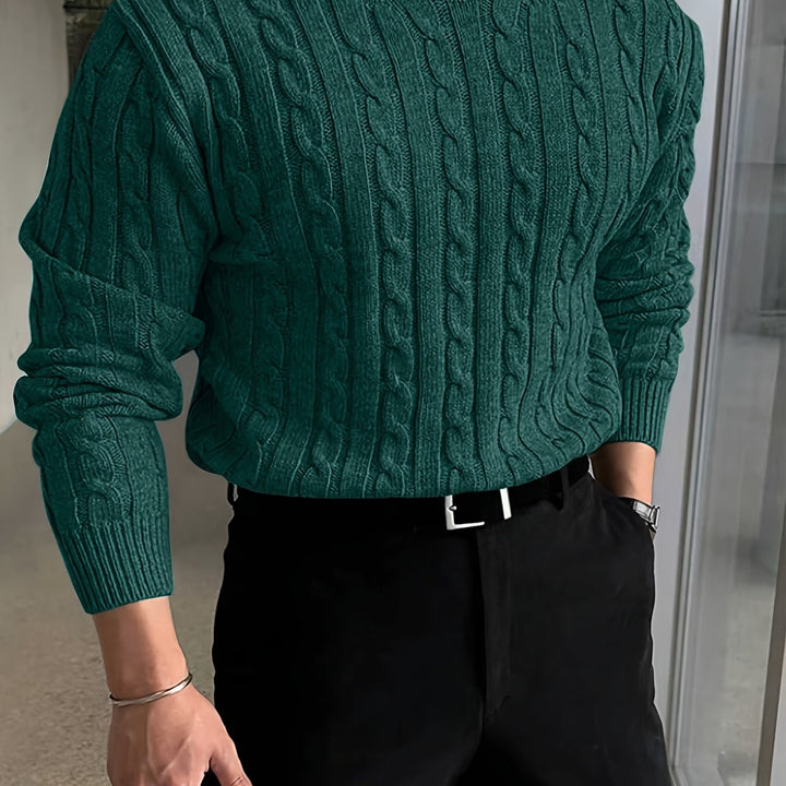 Jonas | Cable Knit Crew Neck Sweater
