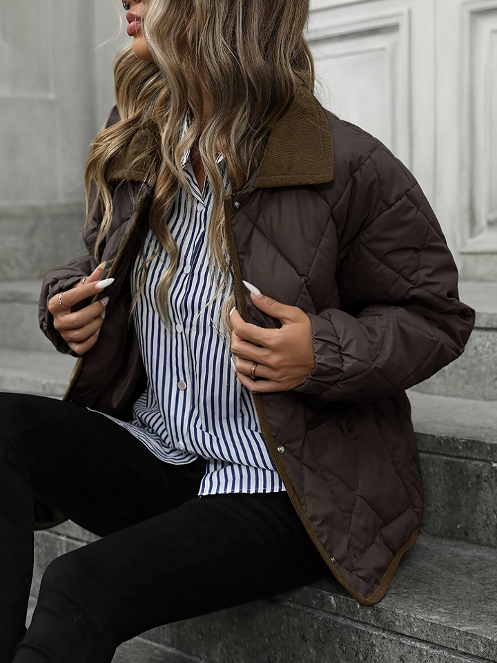 Imogen | Diamond-Quilted Padded Jacket