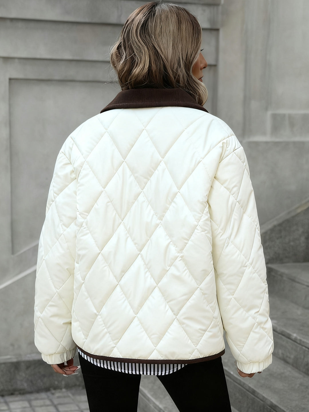 Imogen | Diamond-Quilted Padded Jacket
