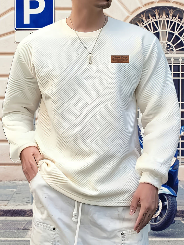 Elias | Textured Crew Neck Sweatshirt