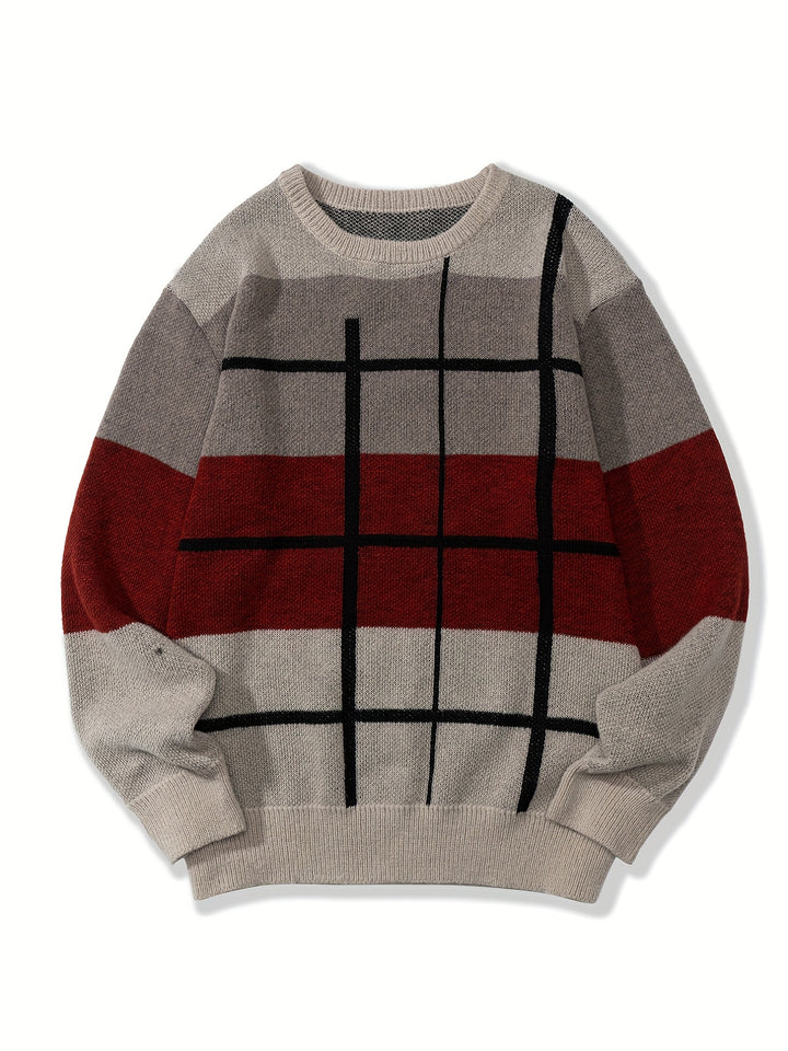 Percy | Color Block Knit Sweater