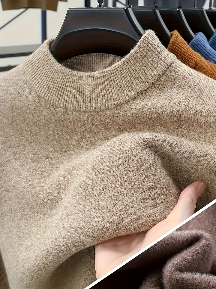 Jonah | Mock Neck Knit Sweater