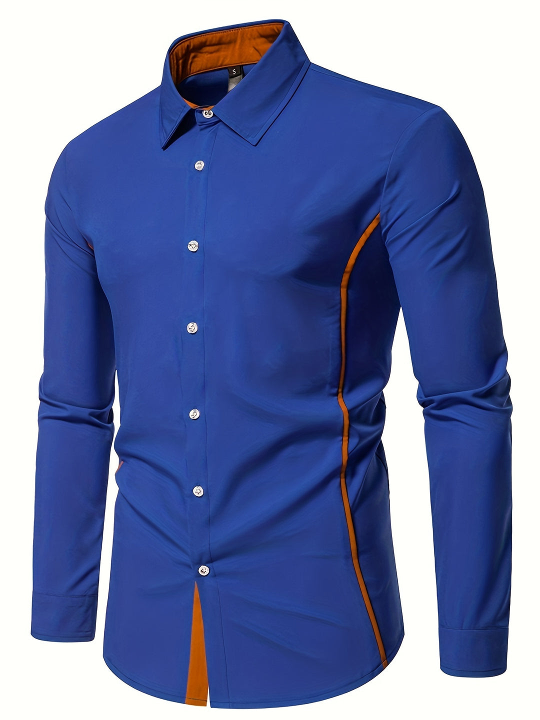 Anthony | Contrast Trim Button-Up Shirt