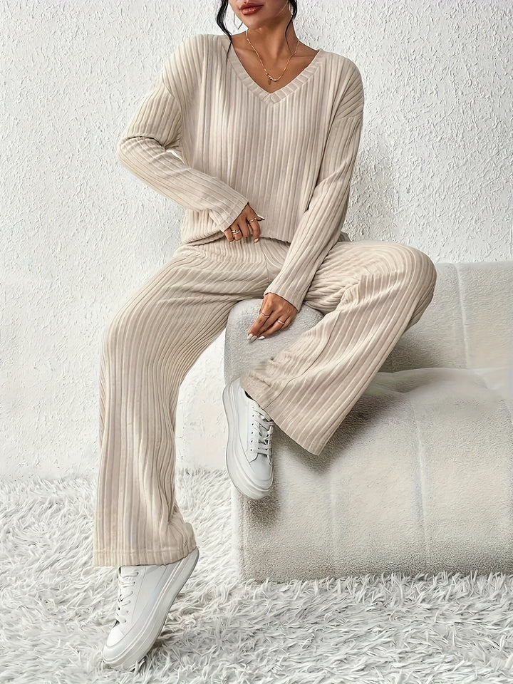 Sabina | Ribbed Lounge Two-Piece Set