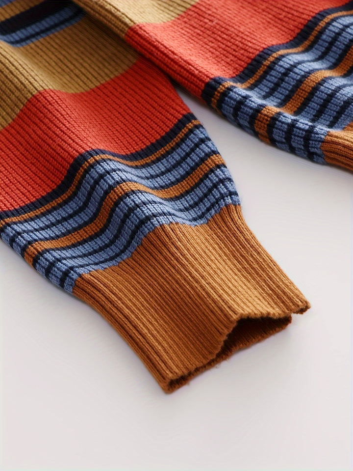 Rensley | Classic Striped Knit Cardigan