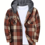 Braxton | Checked Hooded Shirt