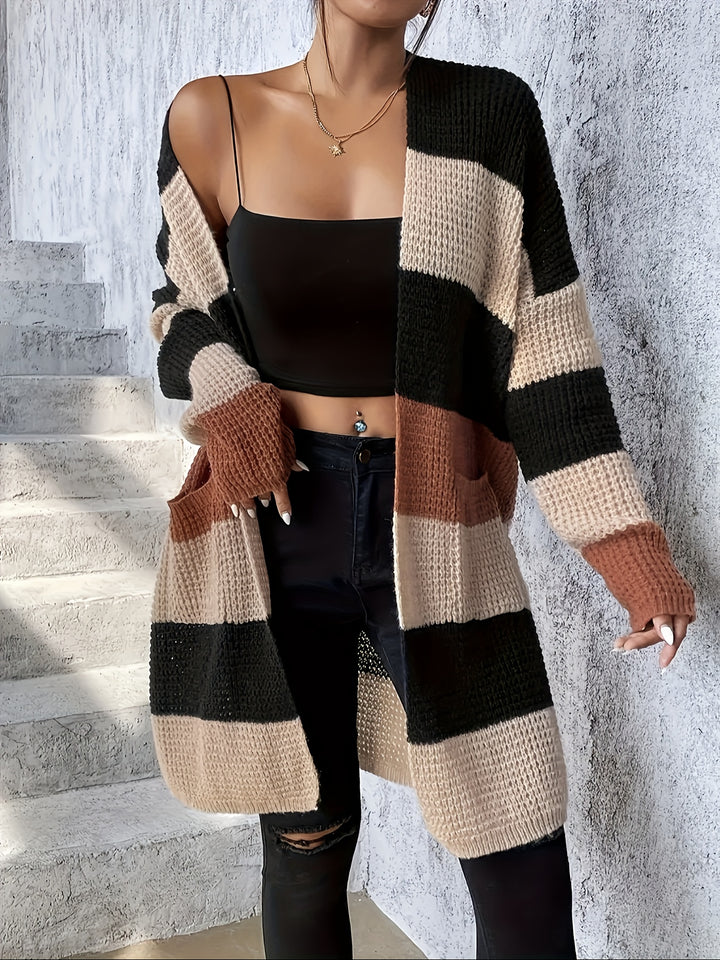 Rosalie | Colorblock Longline Cardigan