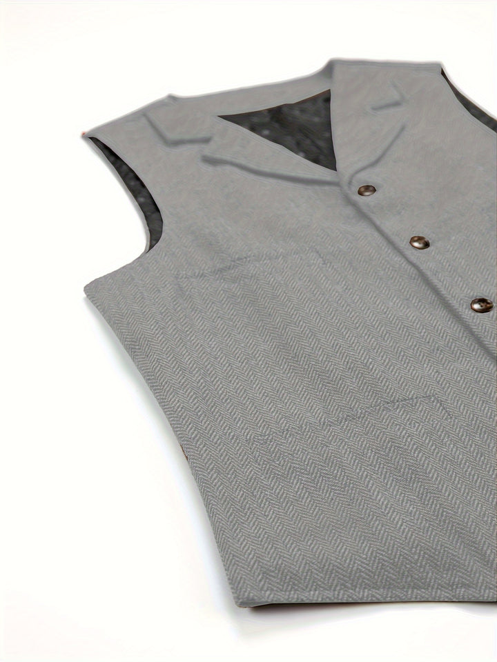 Colton | Heritage Herringbone Vest