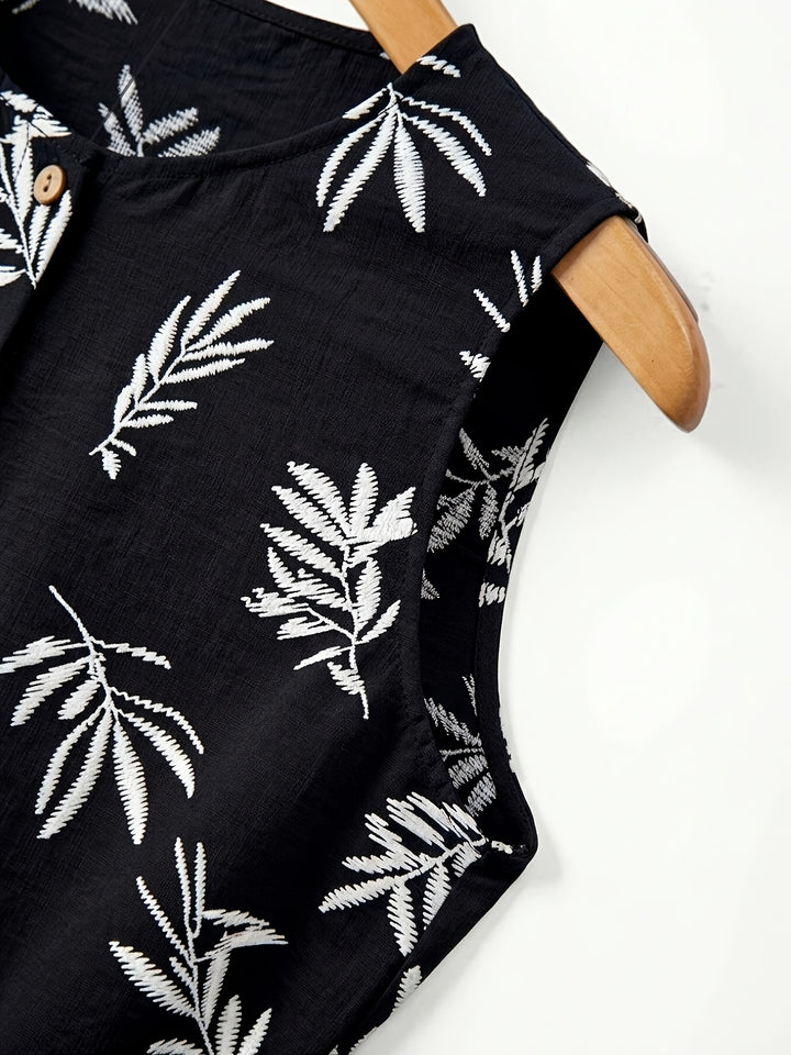 Hazel | Belted Sleeveless Midi Dress