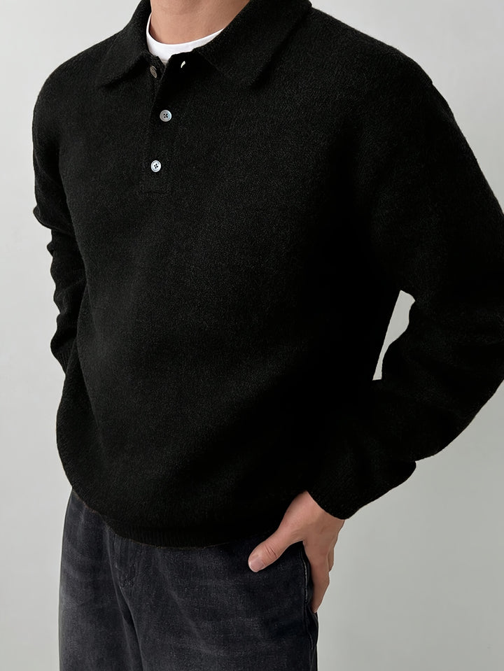 Landon | Refined Polo Collar Sweater