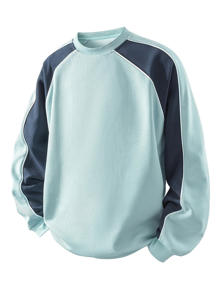 Sheldon | Color-Block Round Neck Sweatshirt