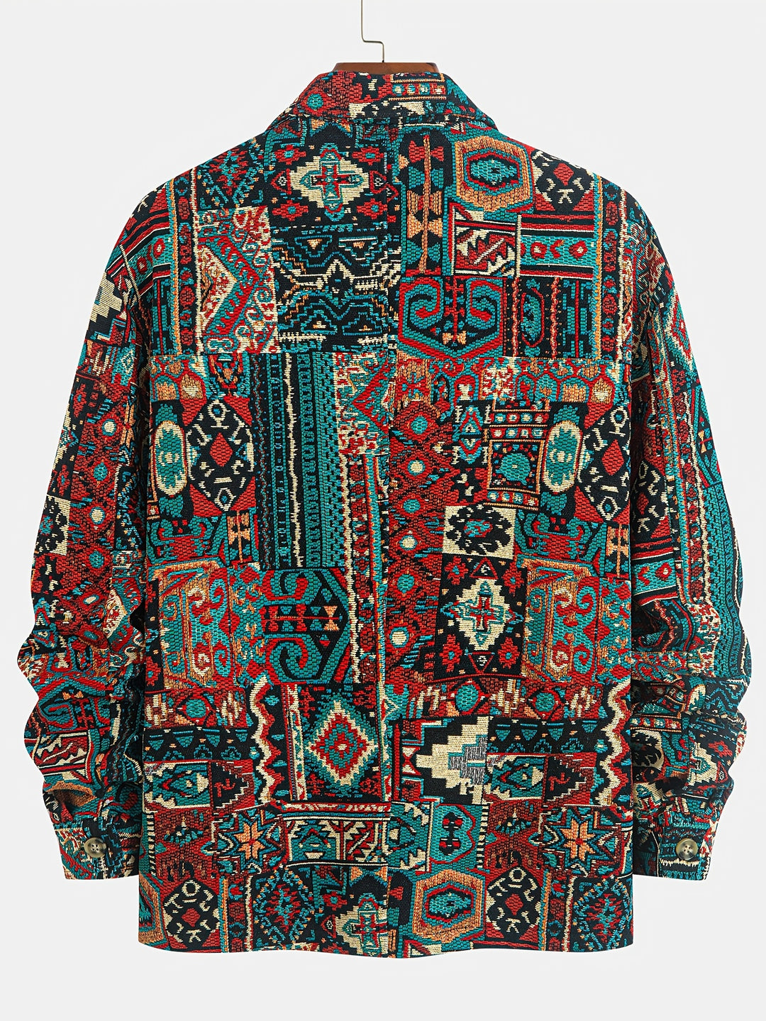 Bryson | Patterned Lapel Zip Jacket