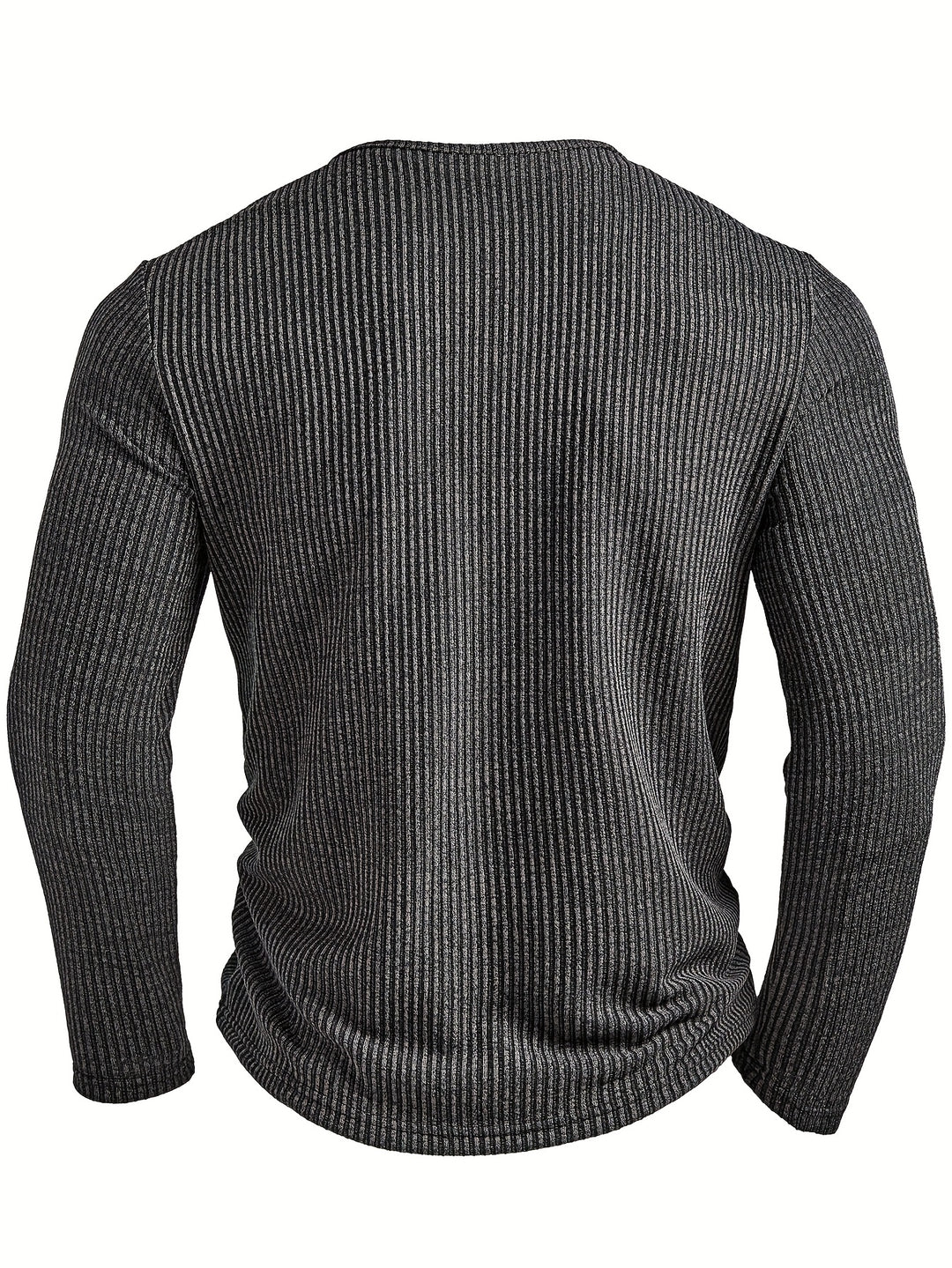 Griffin | Textured Ribbed Henley Shirt