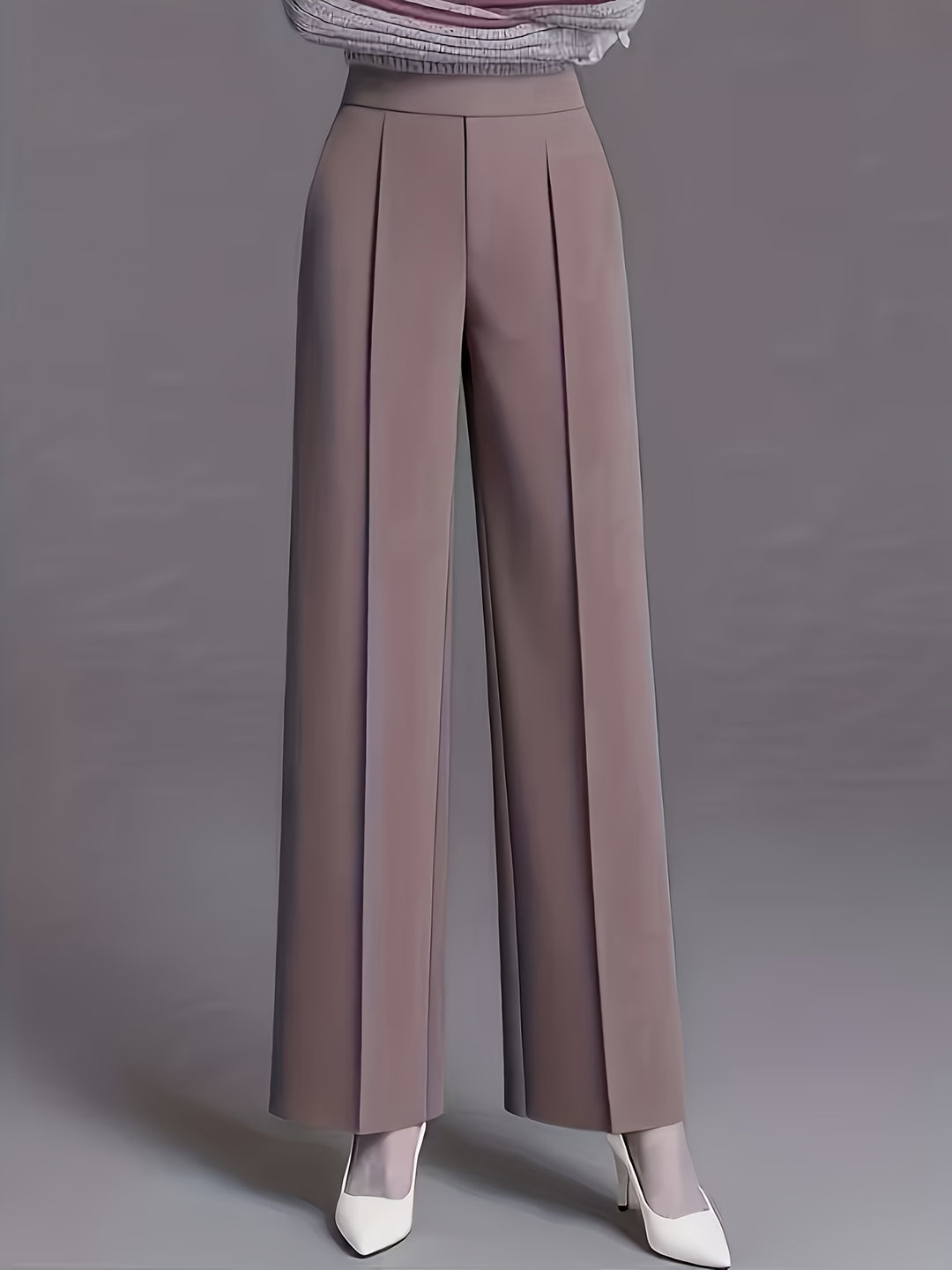 Odette | High-Waisted Wide-Leg Trousers