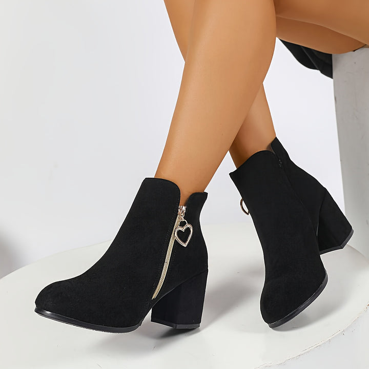 Penelope | Elegant Block-Heel Ankle Boots