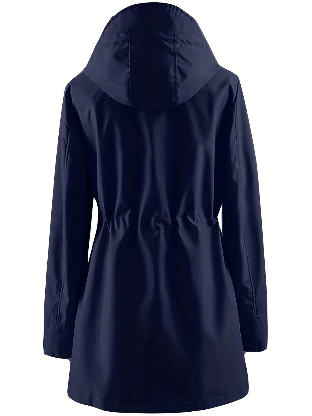 Joyce | Hooded Drawstring Rain Jacket