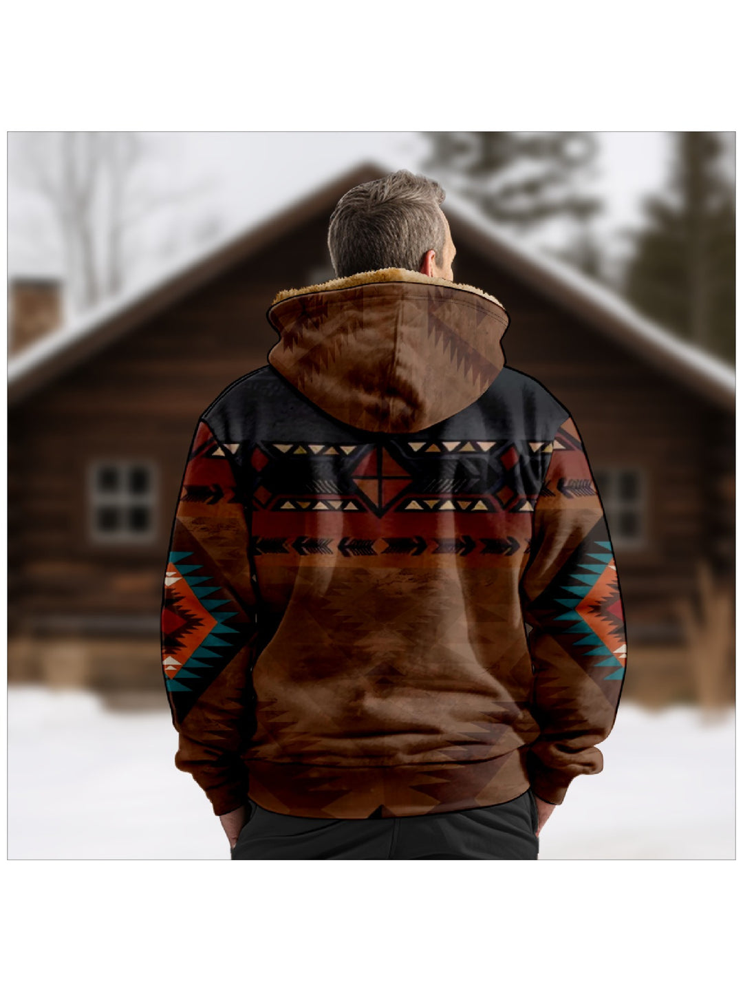 Braxton | Southwestern Hooded Zip Jacket