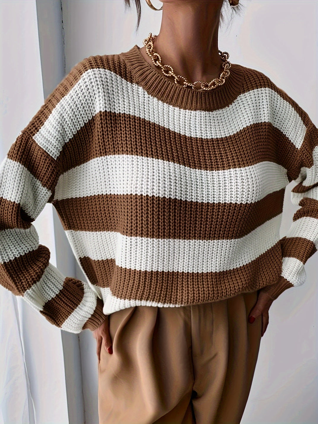 Meredith | Relaxed Striped Sweater