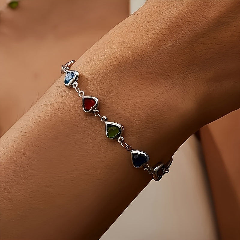 Gail | Stylish Multicolor Heart Shape Bracelet