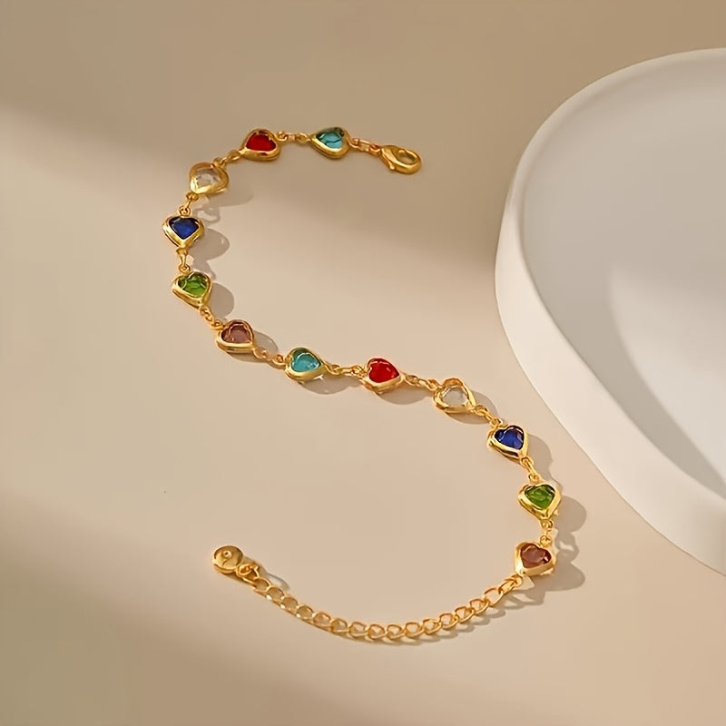 Gail | Stylish Multicolor Heart Shape Bracelet