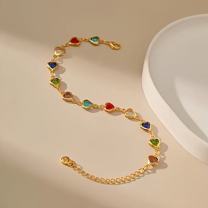 Gail | Stylish Multicolor Heart Shape Bracelet