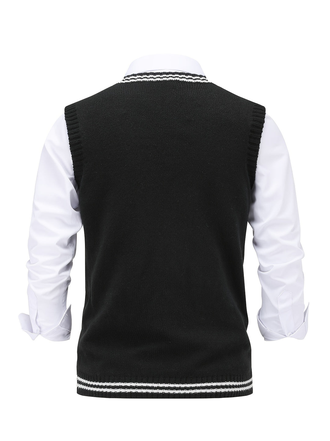 Gideon | Cable-Knit V-Neck Sweater Vest