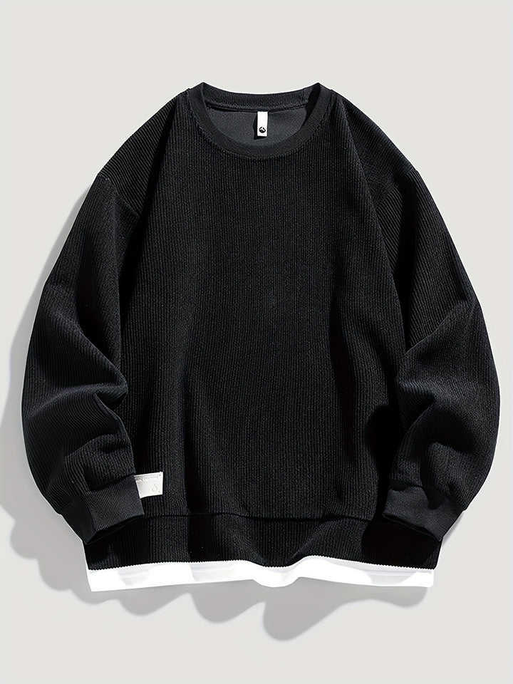 Harvey | Layered Crewneck Sweatshirt