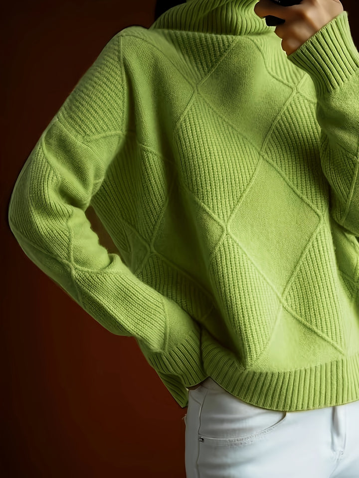 Maeve | Textured Turtleneck Sweater