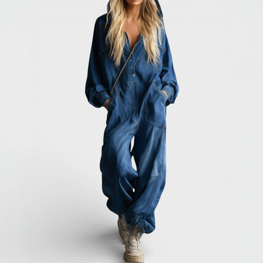 Sierra | Long-Sleeve Hoodie Jumpsuit