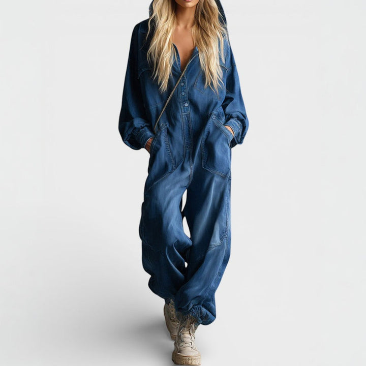 Sierra | Long-Sleeve Hoodie Jumpsuit