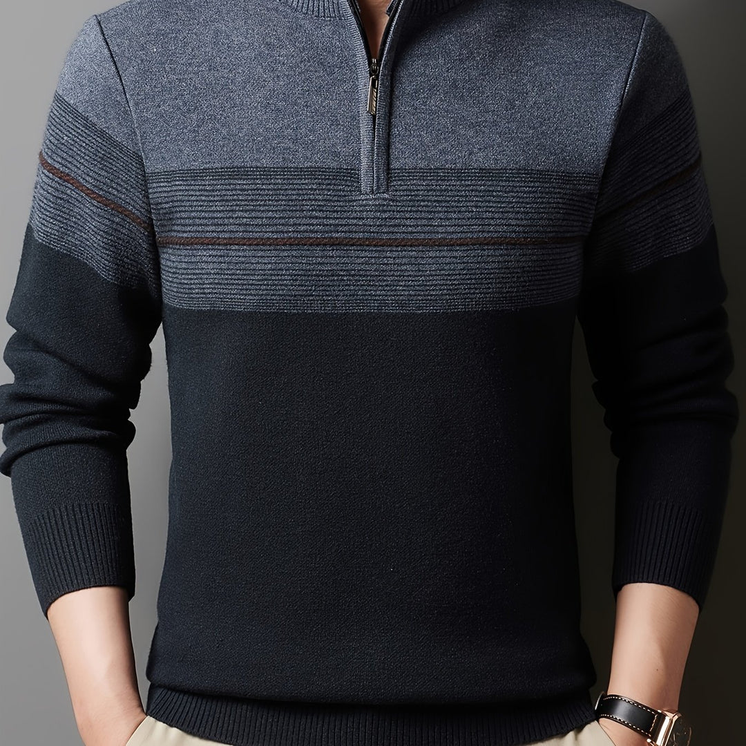 Lucas | Quarter-Zip Knit Sweater